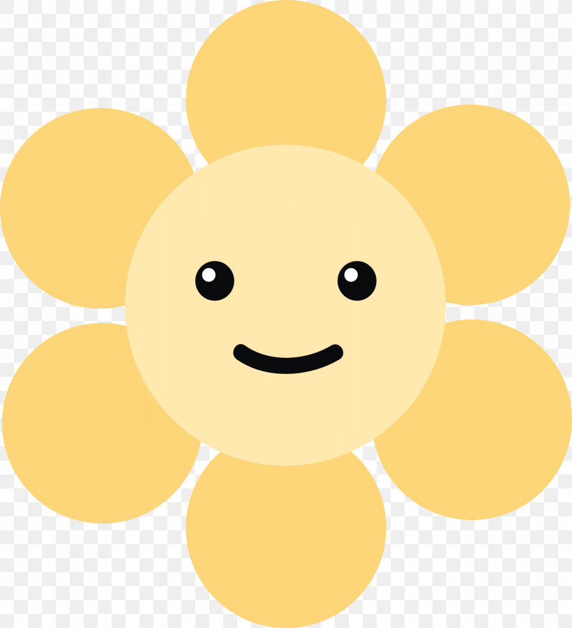Cartoon Yellow Smiley Dog Meter, PNG, 2733x3000px, Smile, Biology, Cartoon, Dog, Flower Download Free