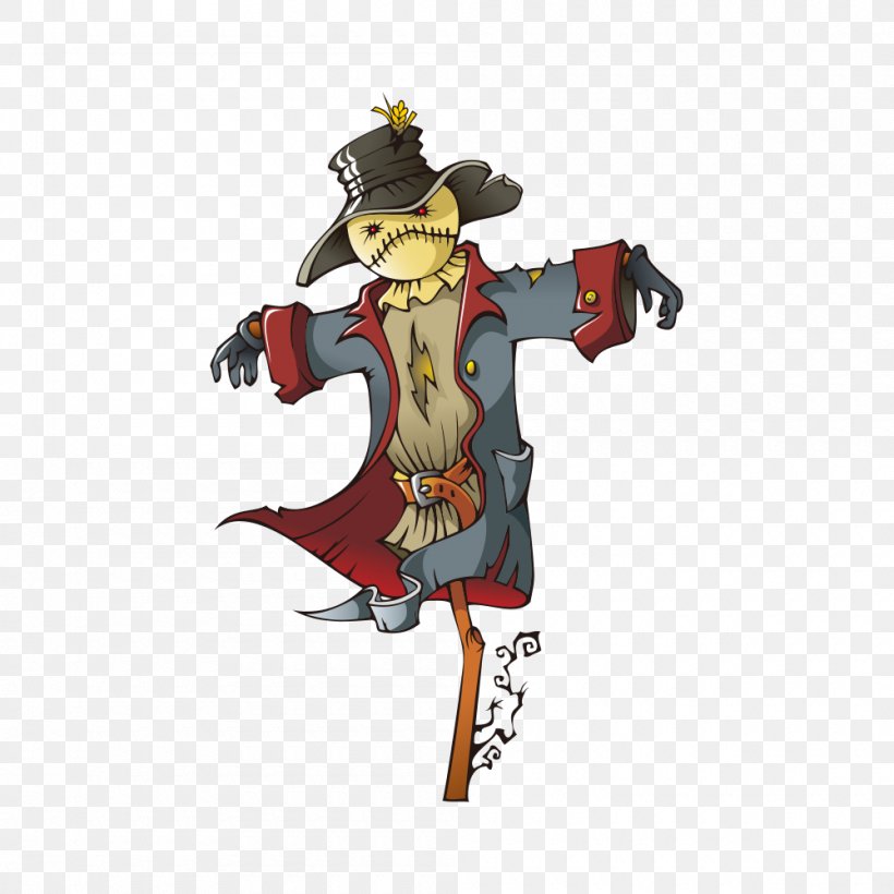 Scarecrow Cartoon Stock Illustration Illustration, PNG, 1000x1000px, Scarecrow, Animation, Art, Cartoon, Drawing Download Free