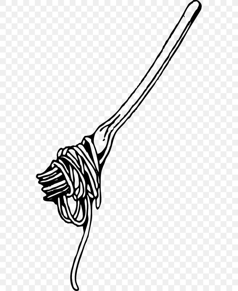 Spaghetti With Meatballs Pasta Italian Cuisine Clip Art, PNG, 571x1000px, Spaghetti With Meatballs, Beak, Black, Black And White, Drawing Download Free