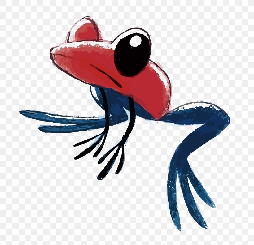 Strawberry Poison-dart Frog Poison Dart Frog Drawing Clip Art, PNG, 1500x1449px, Frog, Amphibian, Art, Beak, Deviantart Download Free