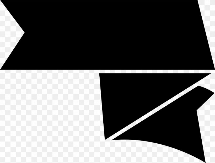 Ribbon Shape, PNG, 980x744px, Ribbon, Black, Black And White, Brand, Logo Download Free