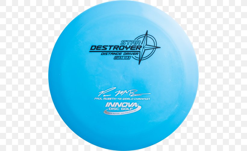 Disc Golf Star Destroyer Champion Innova Discs, PNG, 500x500px, Disc Golf, Aqua, Champion, Destroyer, Device Driver Download Free