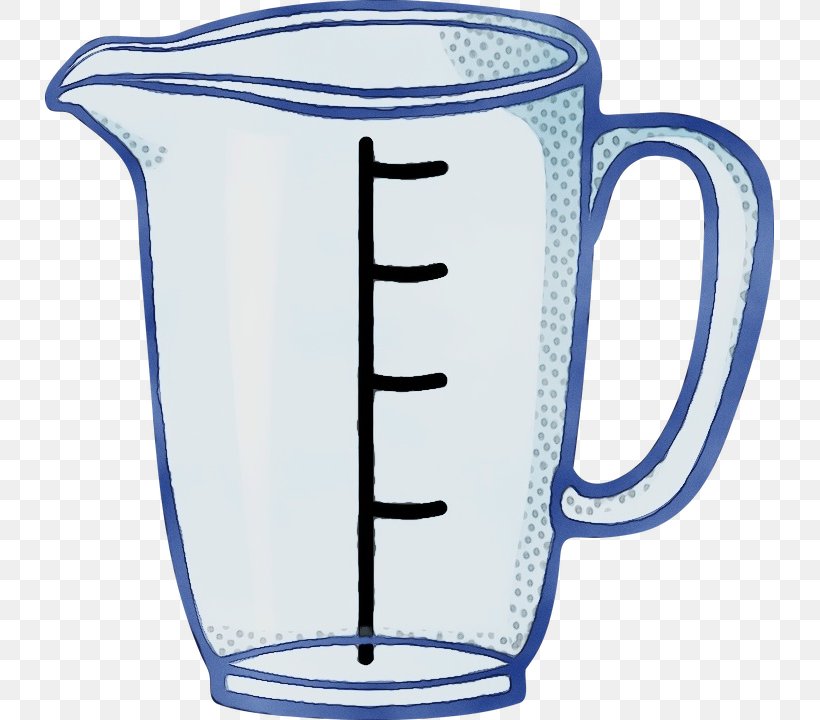 Drinkware Measuring Cup Tableware Pitcher Cup, PNG, 729x720px, Watercolor, Cup, Drinkware, Measuring Cup, Paint Download Free