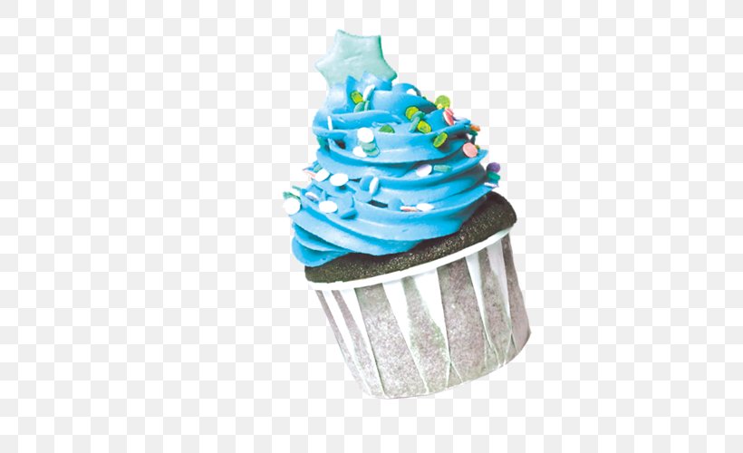 Ice Cream Tea Cupcake Matcha, PNG, 500x500px, Cupcake, Aqua, Baking Cup, Blue, Buttercream Download Free