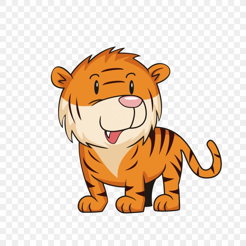 Tiger Lion Whiskers, PNG, 2500x2500px, Tiger, Animal, Big Cats, Carnivoran, Cartoon Download Free