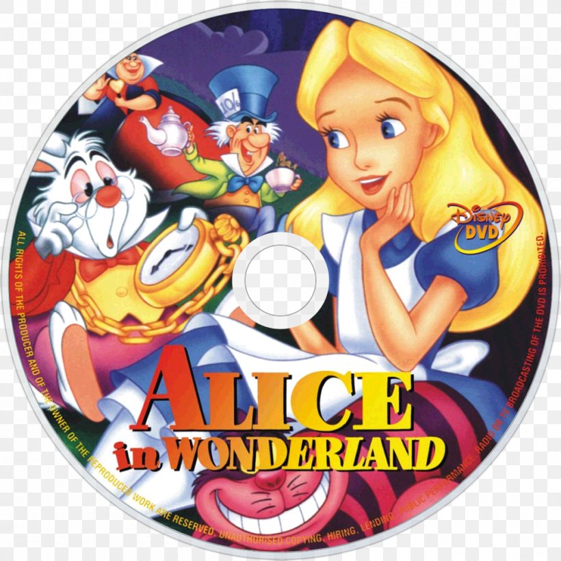 Alice's Adventures In Wonderland DVD Compact Disc Film, PNG, 1000x1000px, Alice, Alice In Wonderland, Compact Disc, Dvd, Fictional Character Download Free