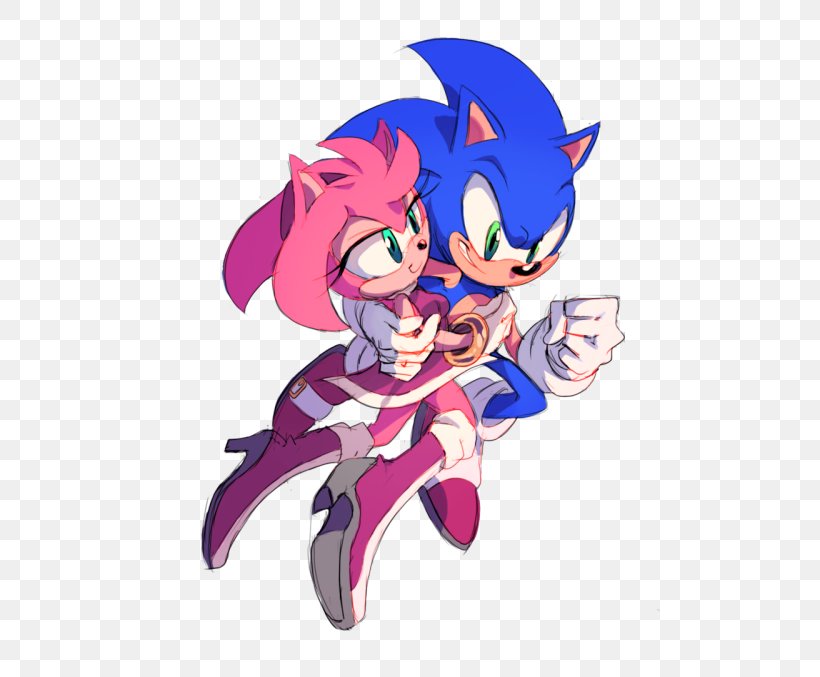 Amy Rose Sonic The Hedgehog Mammal Image, PNG, 500x677px, Watercolor, Cartoon, Flower, Frame, Heart Download Free