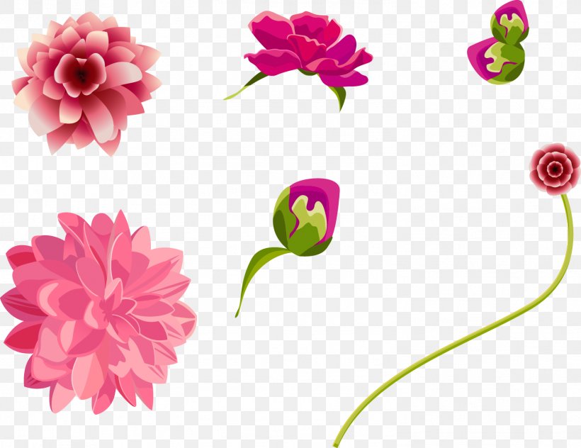 Flower Euclidean Vector Adobe Illustrator, PNG, 1498x1156px, Flower, Color, Cut Flowers, Dahlia, Flora Download Free