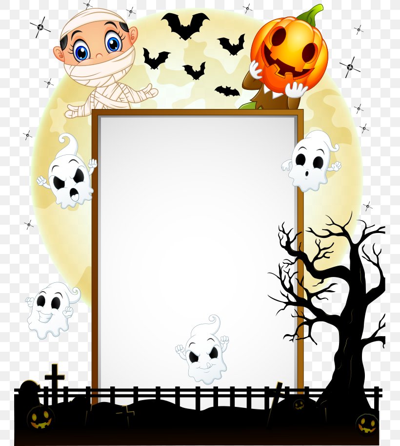 Halloween Costume Jack-o-lantern Illustration, PNG, 761x913px, Watercolor, Cartoon, Flower, Frame, Heart Download Free