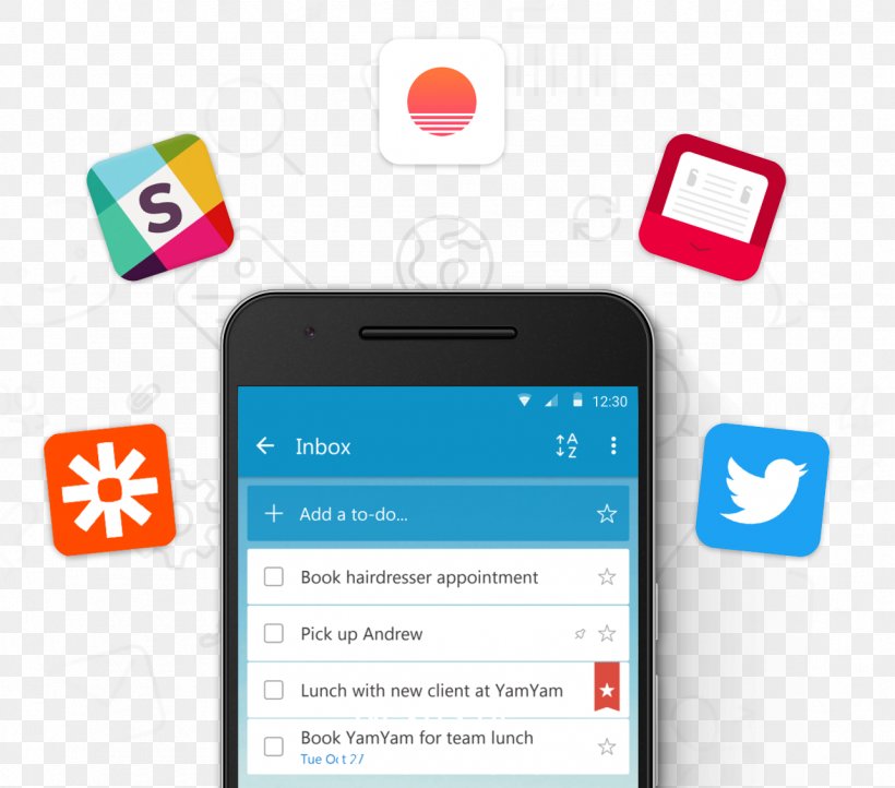 Smartphone Wunderlist Mobile Phones Getting Things Done Feature Phone, PNG, 1284x1132px, Smartphone, Brand, Cellular Network, Communication, Communication Device Download Free
