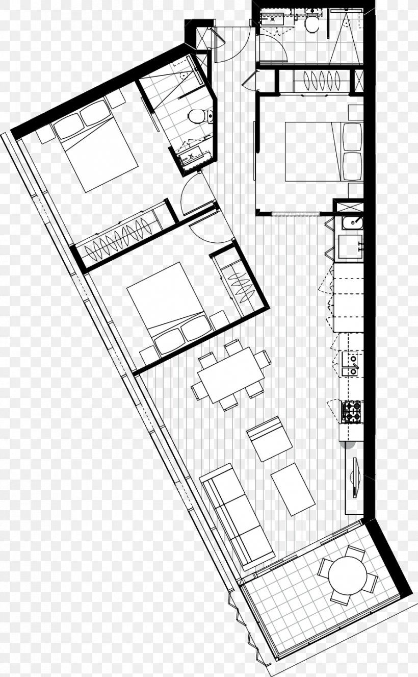 Teneriffe Floor Plan PropertyMash.com Apartment Technical Drawing, PNG, 892x1444px, Teneriffe, Apartment, Area, Black And White, Brisbane Download Free