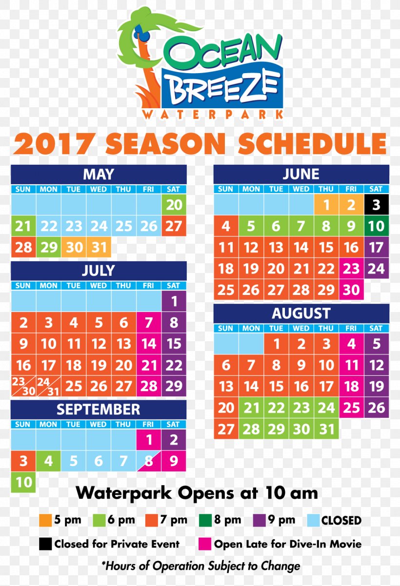 Ocean Breeze Waterpark Calendar 0 Water Park December, PNG, 1126x1651px, 2018, 2019, Calendar, Area, Brand Download Free