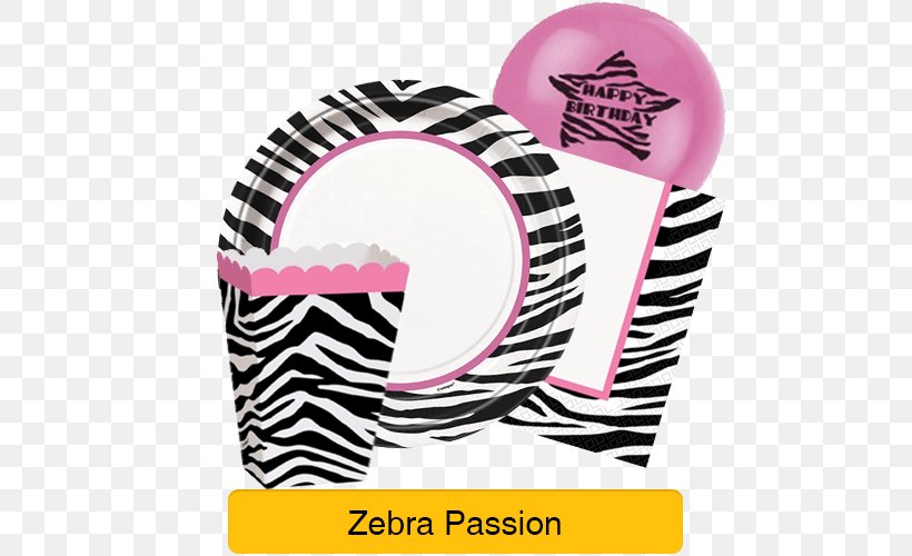 Party Birthday Paper Zebra Animal Print, PNG, 500x500px, Party, Animal Print, Bag, Balloon, Birthday Download Free