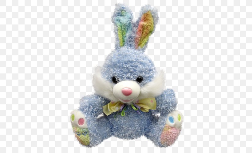 Easter Bunny Rabbit Stuffed Toy Doll Puppet, PNG, 500x500px, Watercolor, Cartoon, Flower, Frame, Heart Download Free