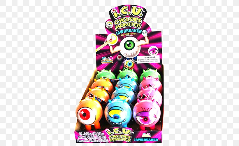 Gobstopper Candy I.C.U. Cyclops Monster Jawbreaker, PNG, 500x500px, Gobstopper, Candy, Confectionery, Cyclops, Flavor Download Free