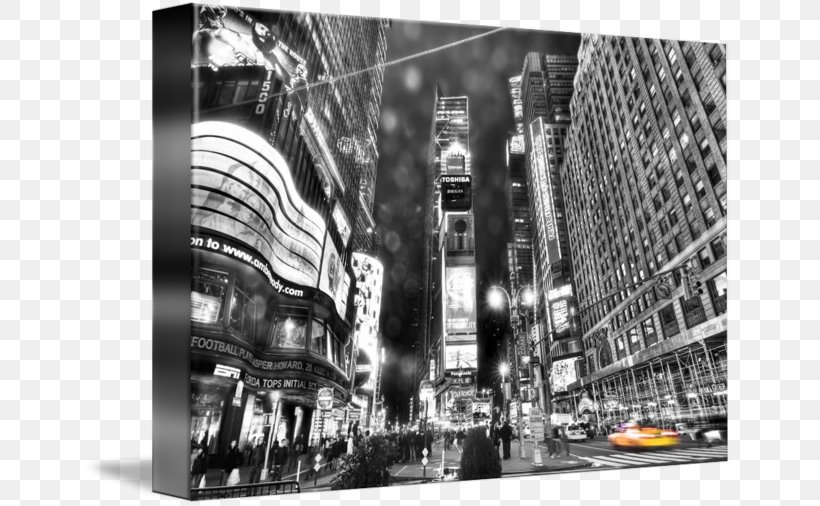 Imagekind Times Square Canvas Gallery Wrap Art, PNG, 650x506px, Imagekind, Art, Black, Black And White, Canvas Download Free