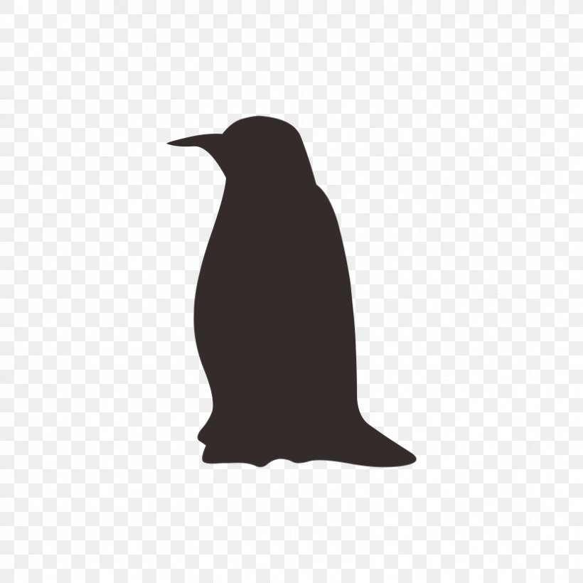 Penguin Bird Black And White Silhouette Wallpaper, PNG, 828x828px, Penguin, Beak, Bird, Black And White, Designer Download Free