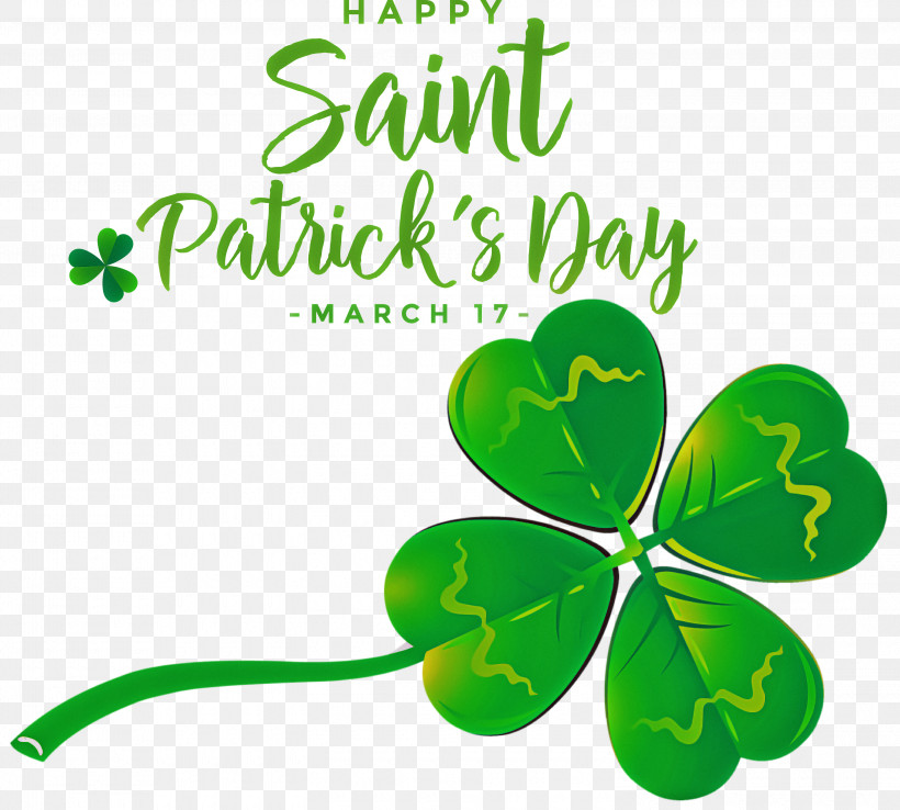 St Patricks Day Saint Patrick Happy Patricks Day, PNG, 3000x2703px, St Patricks Day, Biology, Flower, Green, Leaf Download Free
