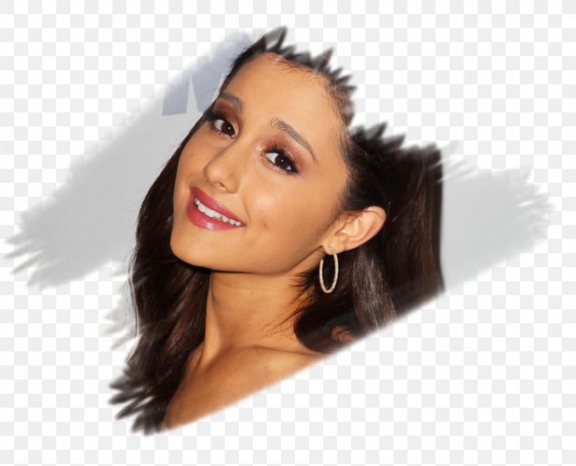 Ariana Grande YouTube Brown Hair Hairstyle, PNG, 888x718px, Watercolor, Cartoon, Flower, Frame, Heart Download Free