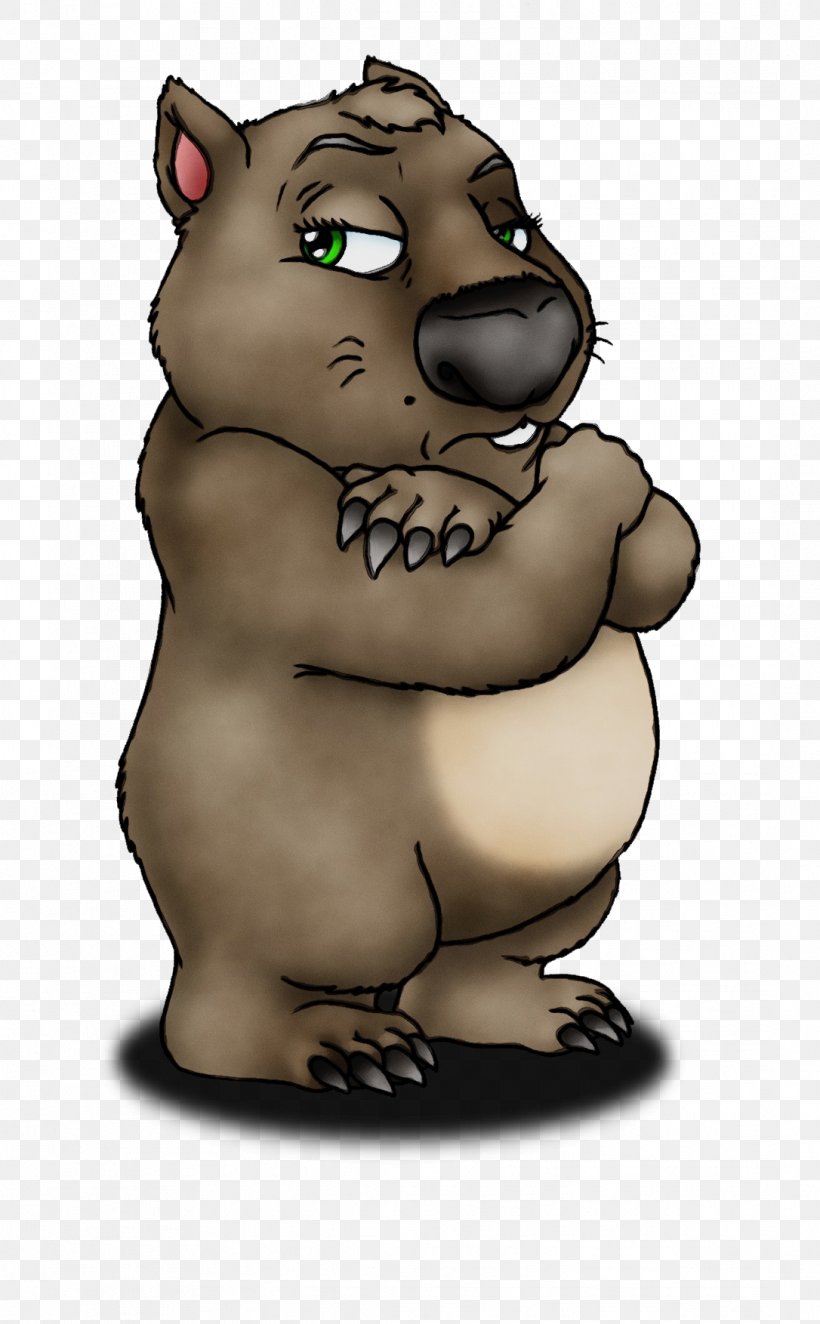 Cartoon Animated Cartoon Snout Clip Art Animation, PNG, 1086x1754px, Watercolor, Animal Figure, Animated Cartoon, Animation, Brown Bear Download Free