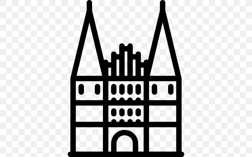 Holstentor Download Clip Art, PNG, 512x512px, Holstentor, Area, Black And White, Brand, Building Download Free