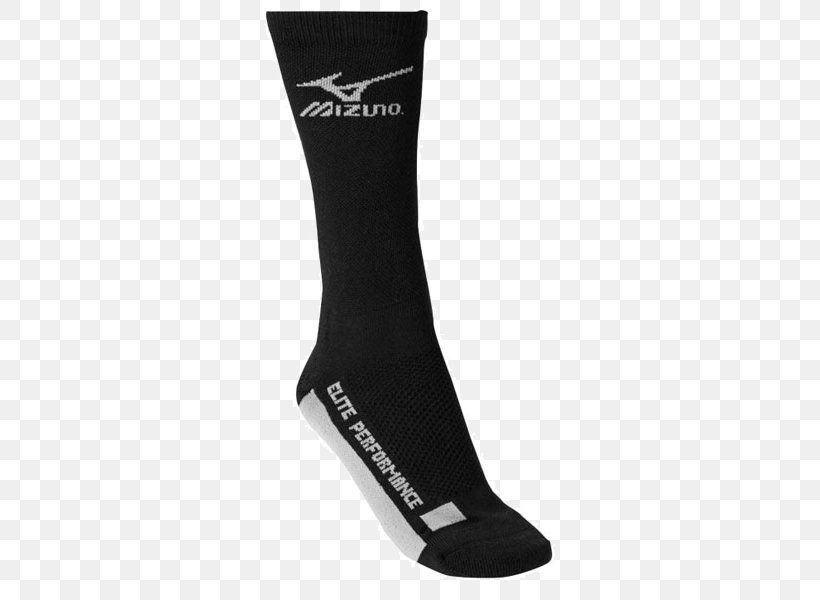 Mizuno Core Crew Sock 480176 Adult Mizuno Corporation Volleyball, PNG, 600x600px, Sock, Baseball Glove, Black, Crew Sock, Human Leg Download Free