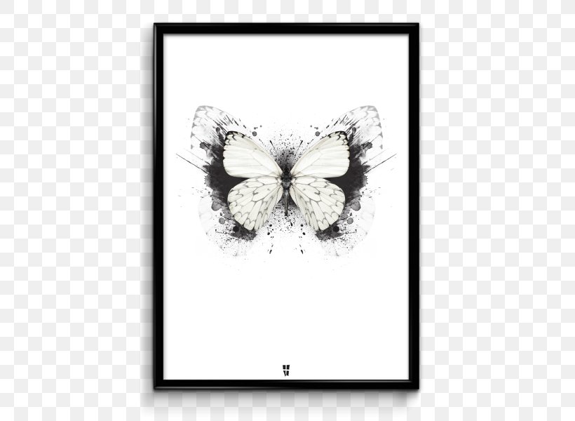 Poster Drawing Visual Arts, PNG, 510x600px, Poster, Art, Black And White, Butterfly, Drawing Download Free