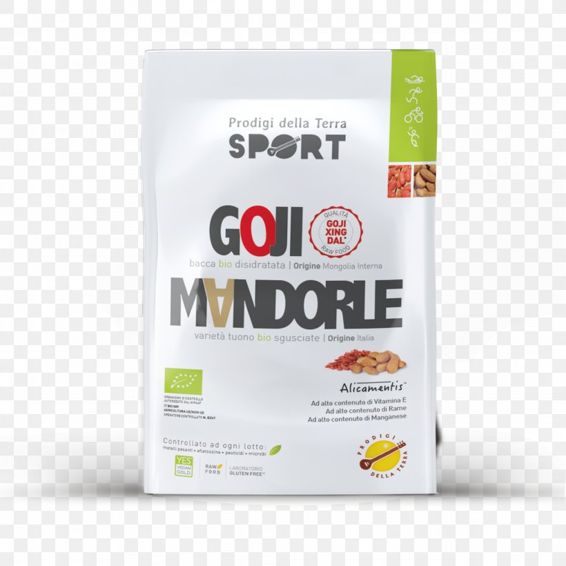 Goji & Mandorle Sport Bio 28g Sports Berry Brand, PNG, 2048x2048px, Goji, Almond, Berry, Brand, Ingredient Download Free