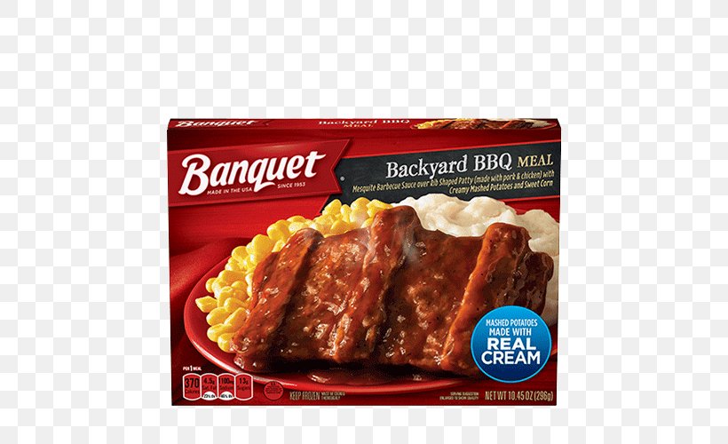 Macaroni And Cheese Barbecue Meatball Salisbury Steak Ribs, PNG, 500x500px, Macaroni And Cheese, Animal Source Foods, Banquet, Barbecue, Cheese Download Free