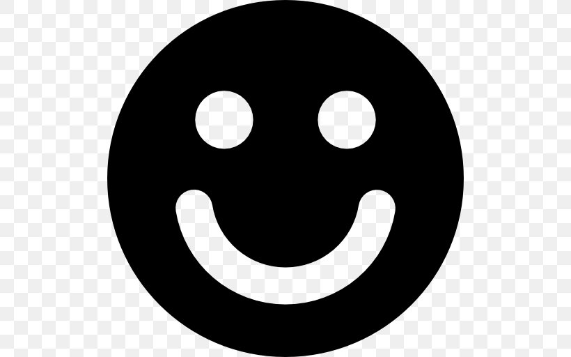 Smiley Emoticon Face, PNG, 512x512px, Smiley, Black And White, Emoticon, Face, Happiness Download Free