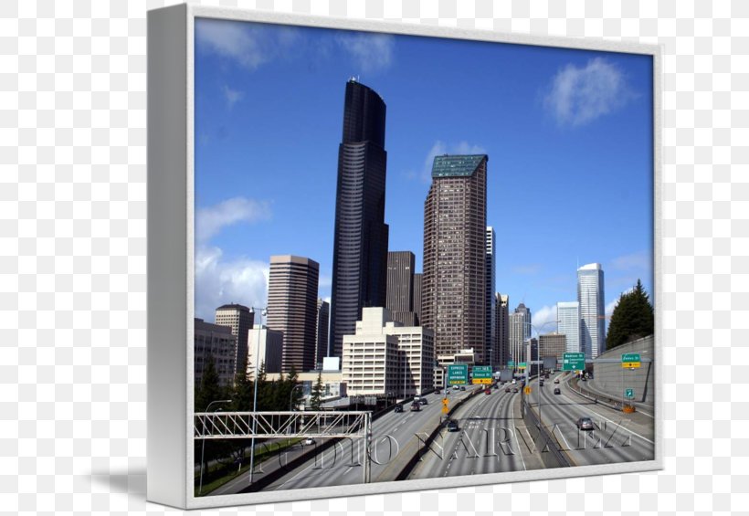 Skyline Skyscraper Interstate 5 Cityscape, PNG, 650x565px, Skyline, Building, City, Cityscape, Downtown Download Free