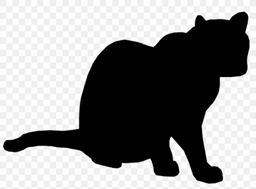 Silhouette Cat Clip Art, PNG, 886x655px, Silhouette, Animal, Big Cat, Big Cats, Black Download Free