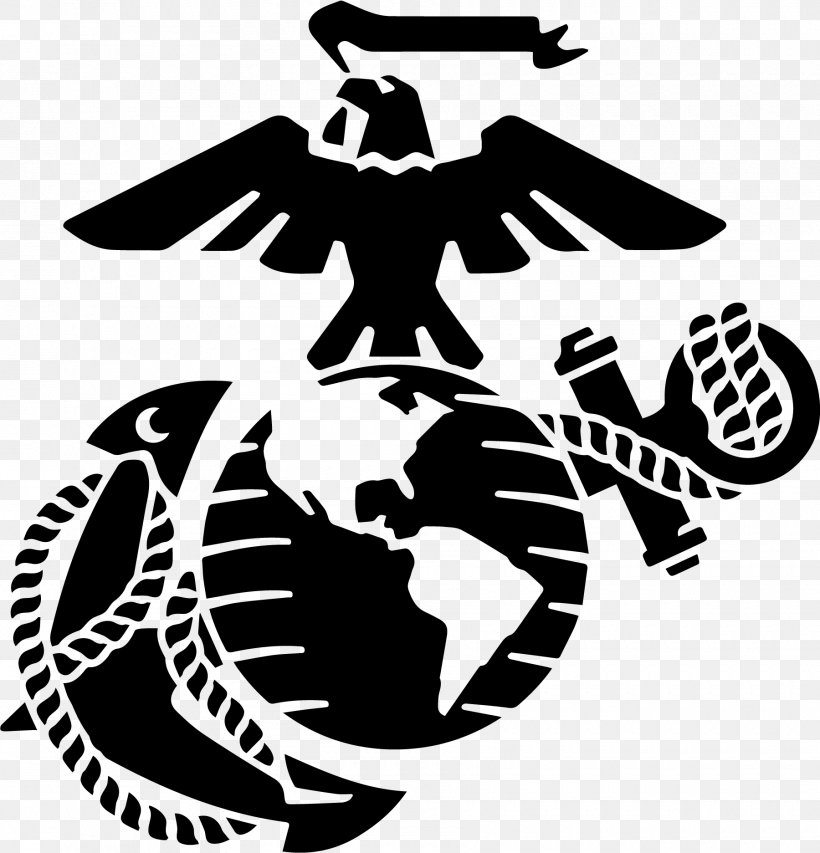 Marine Corps Base Camp Lejeune Eagle, Globe, And Anchor United States Marine Corps Decal Marines, PNG, 1800x1873px, Marine Corps Base Camp Lejeune, Art, Artwork, Black And White, Decal Download Free