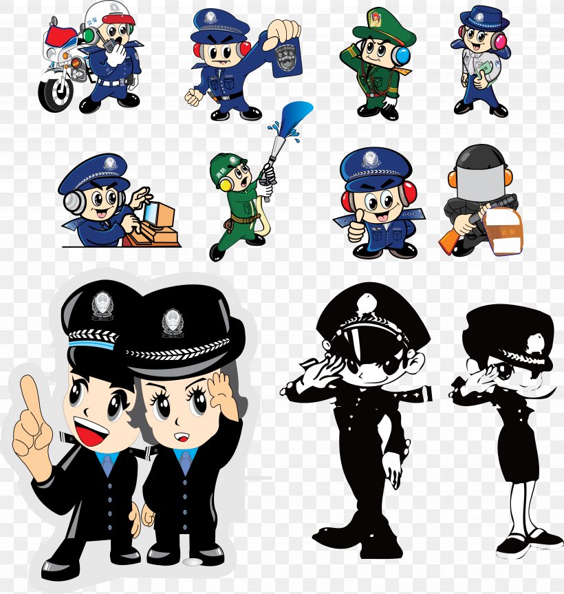 Police Officer Adobe Illustrator Cartoon Peoples Police Of The Peoples Republic Of China, PNG, 5334x5615px, Police Officer, Cartoon, Chinese Public Security Bureau, Fictional Character, Firefighter Download Free