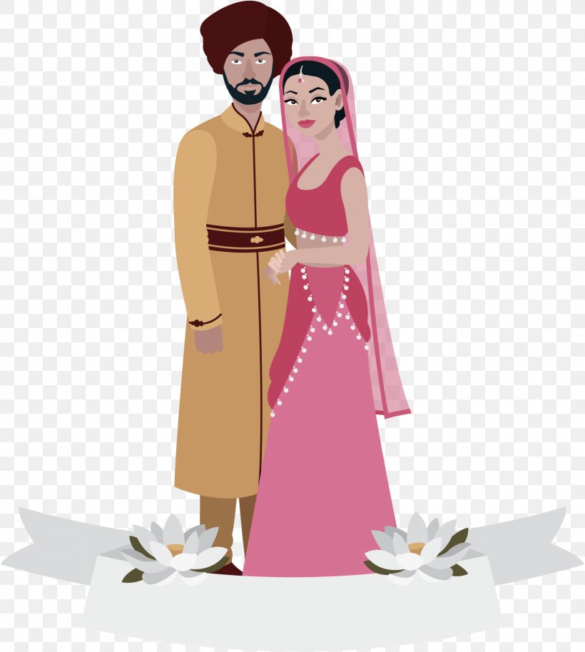 Weddings In India Weddings In India Indian Wedding Clothes, PNG, 1600x1784px, Watercolor, Cartoon, Flower, Frame, Heart Download Free