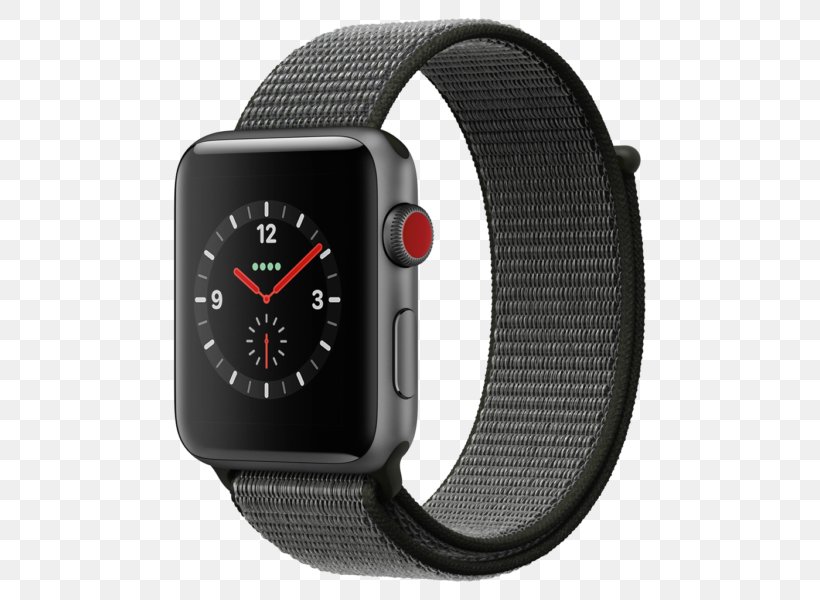 Apple Watch Series 3 Smartwatch, PNG, 600x600px, Apple Watch Series 3, Apple, Apple Watch, Black, Bluetooth Download Free