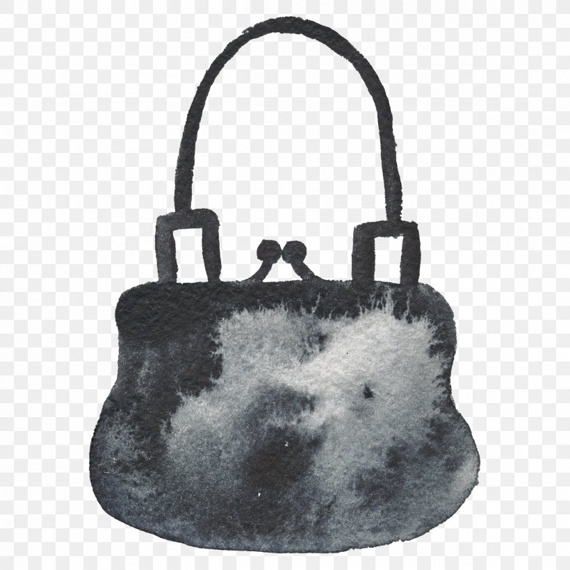 Handbag Black And White, PNG, 2400x2400px, Handbag, Bag, Black, Black And White, Brand Download Free
