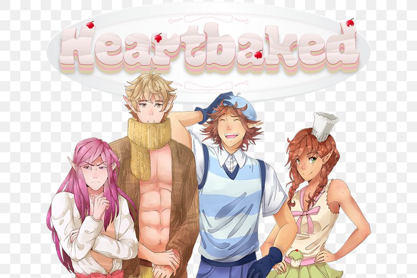 Heartbaked Otome Game Protagonist Video Game, PNG, 640x548px, Watercolor, Cartoon, Flower, Frame, Heart Download Free
