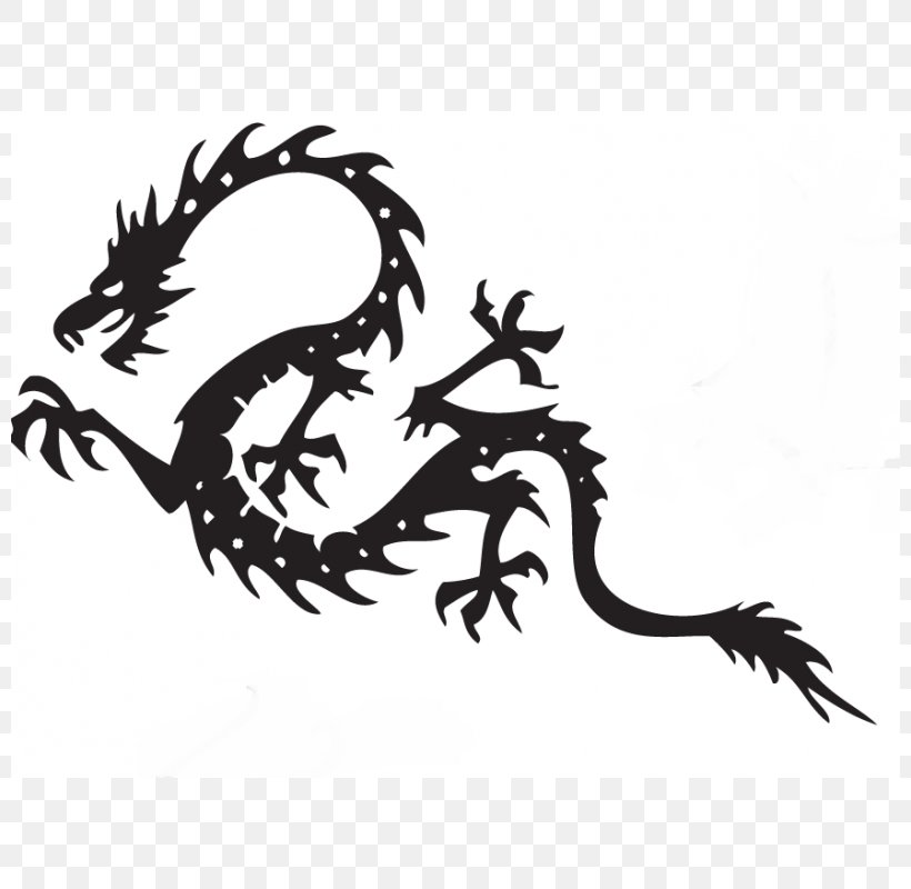 Clip Art Vector Graphics Dragon Image Tattoo, PNG, 800x800px, Dragon, Art, Black And White, Fictional Character, Islamic Interlace Patterns Download Free