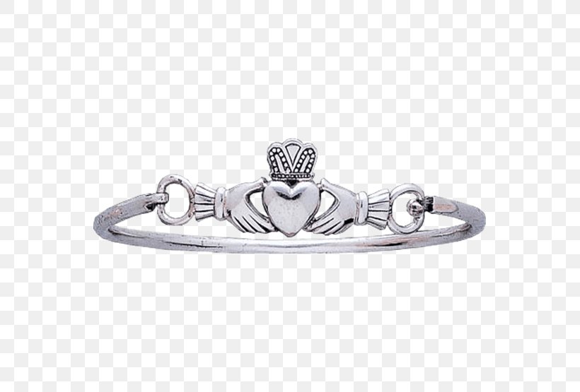Sterling Silver Claddagh Ring Jewellery Bracelet, PNG, 555x555px, Silver, Body Jewellery, Body Jewelry, Bracelet, Claddagh Ring Download Free