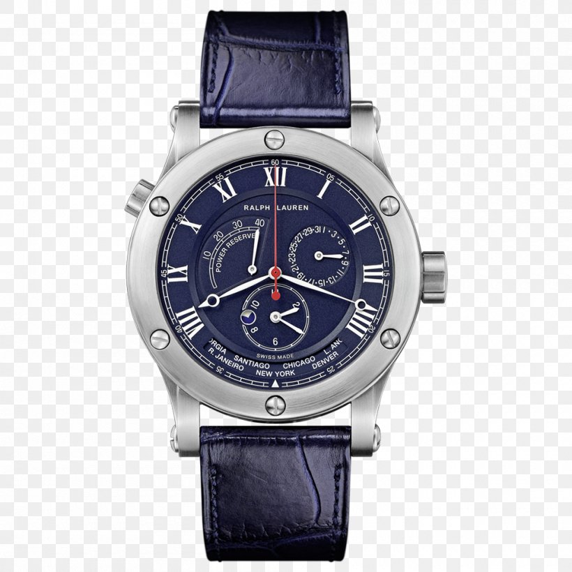 Automatic Watch Ralph Lauren Corporation Power Reserve Indicator Chronograph, PNG, 1000x1000px, Watch, Automatic Watch, Brand, Chronograph, Era Watch Company Download Free