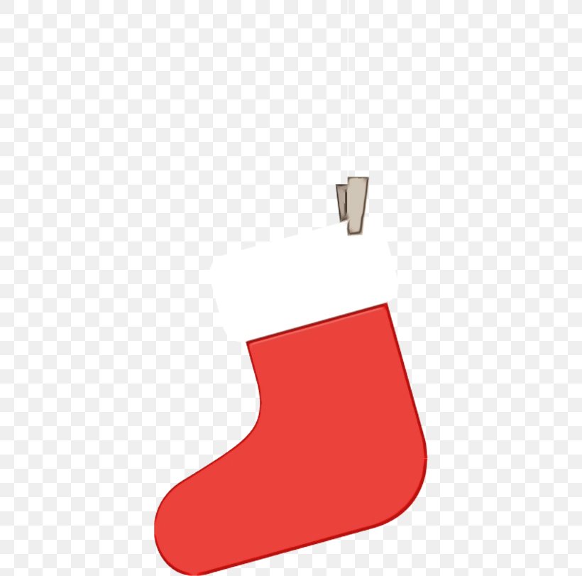 Christmas Stocking, PNG, 386x811px, Watercolor, Christmas Stocking, Footwear, Paint, Red Download Free