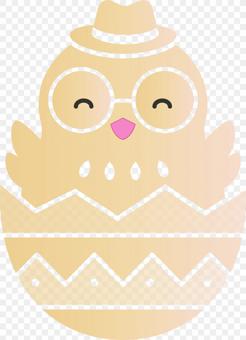 White Pink Yellow Owl Pattern, PNG, 2167x3000px, Chick In Eggshell, Adorable Chick, Bird, Easter Day, Owl Download Free