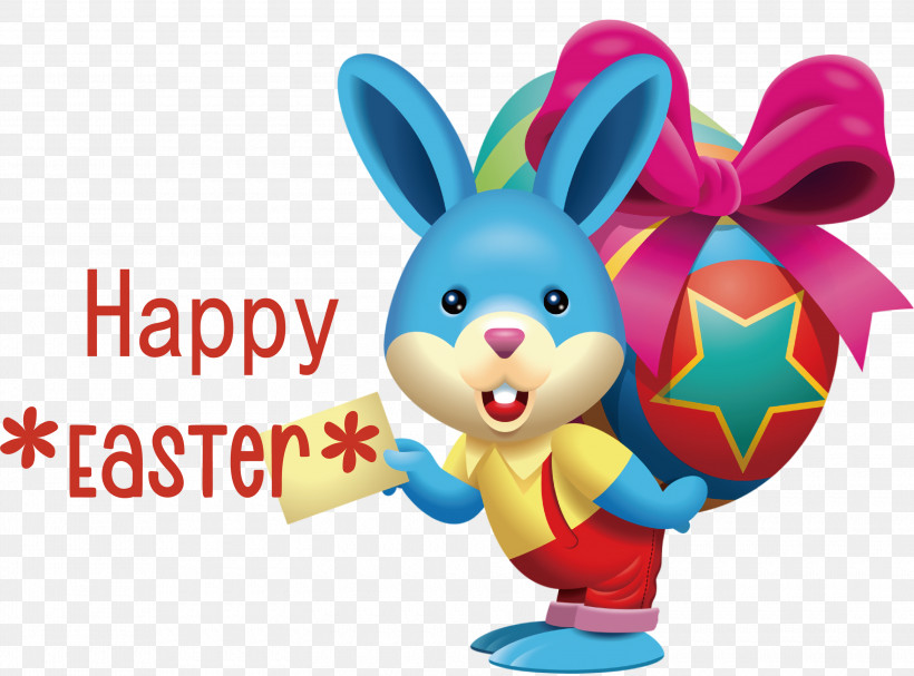 Easter Bunny Easter Day, PNG, 3000x2222px, Easter Bunny, Cartoon, Easter Basket, Easter Day, Easter Egg Download Free
