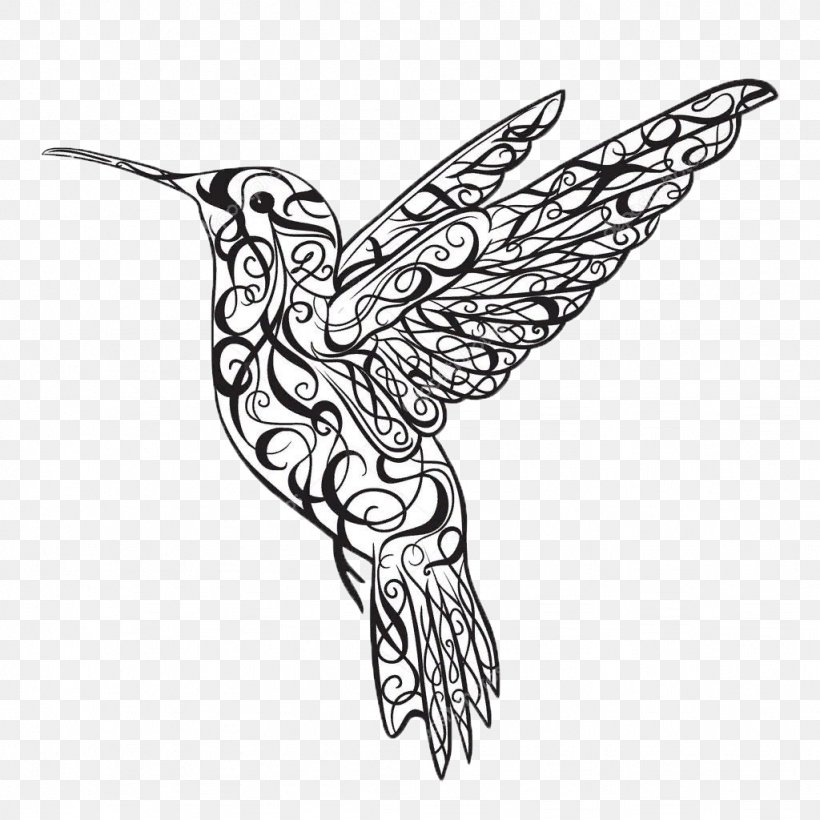 Hummingbird Tattoo Royalty-free, PNG, 1024x1024px, Hummingbird, Art, Artwork, Beak, Bird Download Free