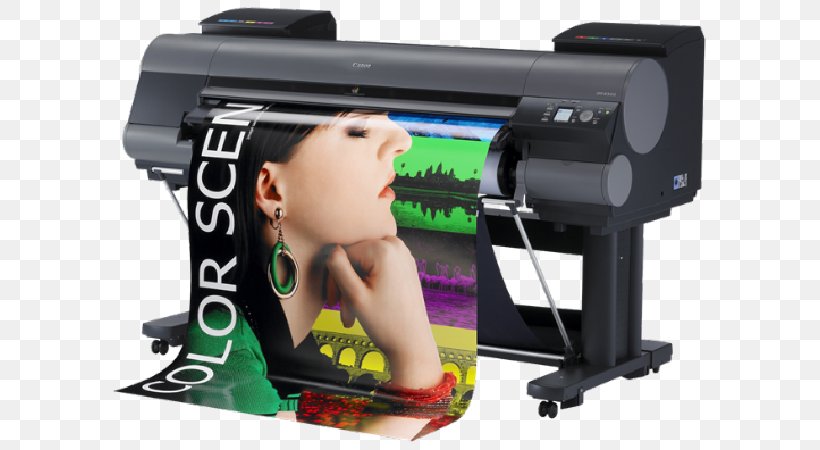 Wide-format Printer Canon ImagePROGRAF IPF8300 Printing, PNG, 600x450px, Wideformat Printer, Canon, Electronic Device, Imageprograf, Ink Download Free