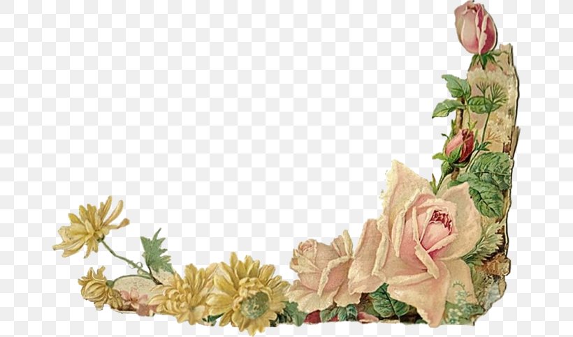 Borders And Frames Floral Design Flower Rose Clip Art, PNG, 672x483px, Borders And Frames, Antique, Cut Flowers, Decorative Arts, Flora Download Free