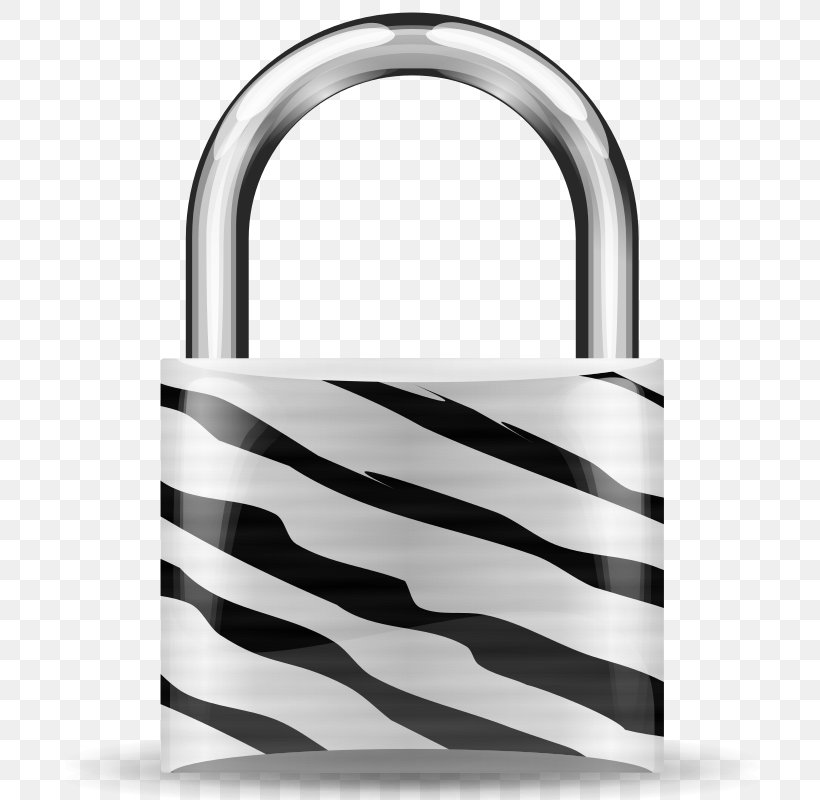 Padlock Clip Art, PNG, 800x800px, Padlock, Black And White, Chain, Combination Lock, Hardware Accessory Download Free