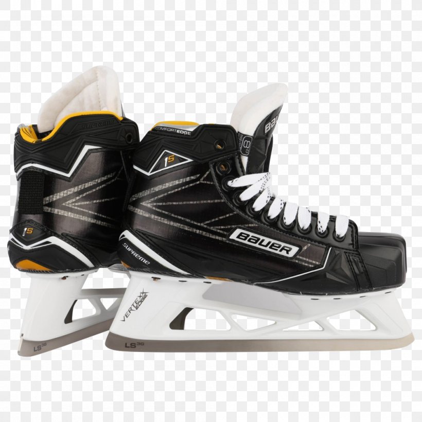 Bauer Hockey Ice Skates Ice Hockey Equipment Goaltender, PNG, 1000x1000px, Bauer Hockey, Athletic Shoe, Basketball Shoe, Black, Ccm Hockey Download Free