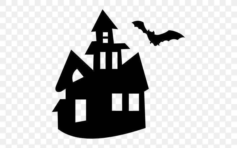 Halloween Haunted House, PNG, 512x512px, Halloween, Avatar, Black And White, Castle, Fictional Character Download Free
